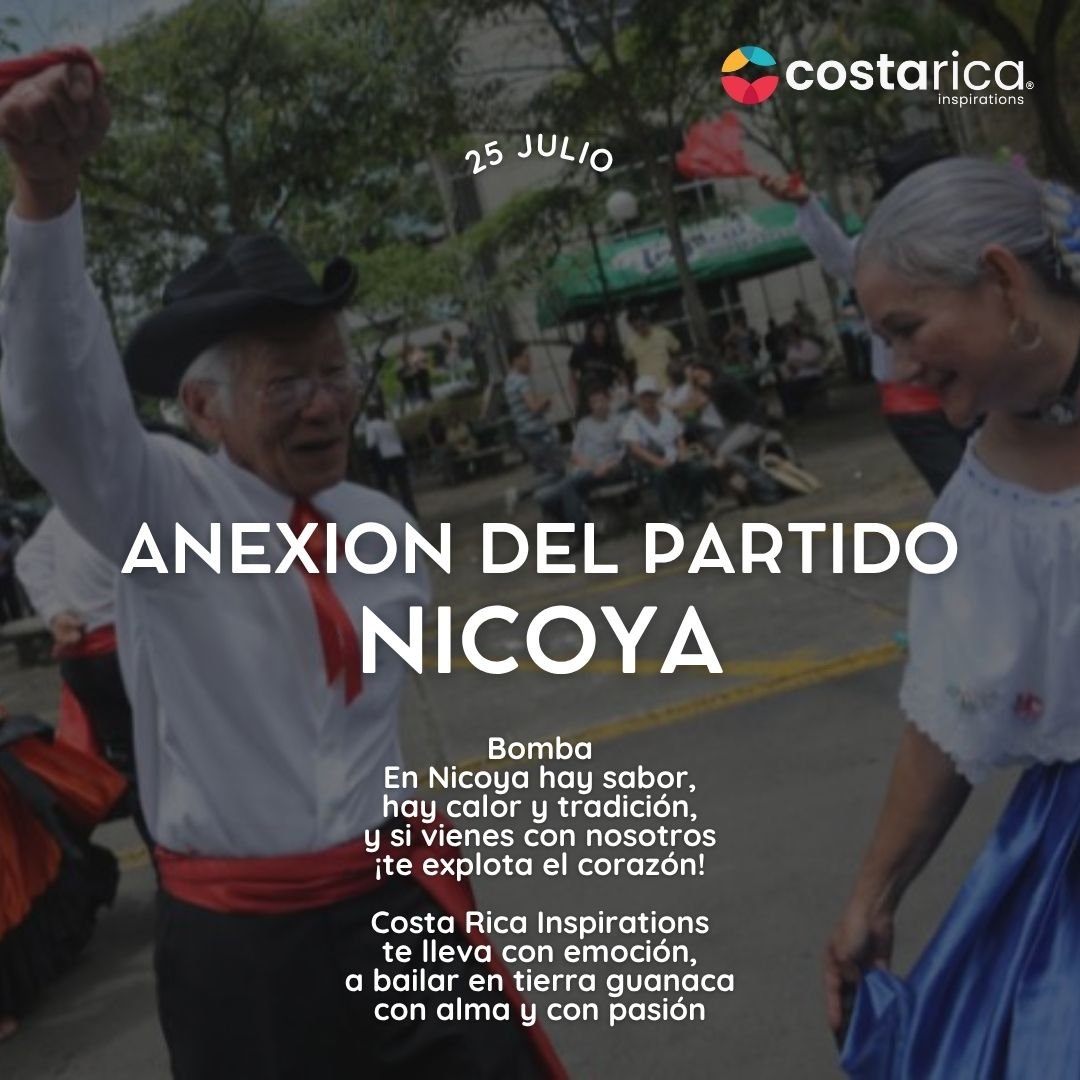 Today we proudly celebrate the Annexation of the Nicoya Peninsula, a moment in 1824 when the people of Nicoya chose to join Costa Rica.

Nicoya, located in the province of Guanacaste, is one of the world&rsquo;s five official Blue Zones, known for th